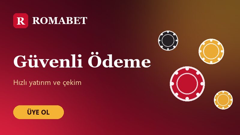Romabet güvenli ödeme ve hızlı para yatırma çekme görseli