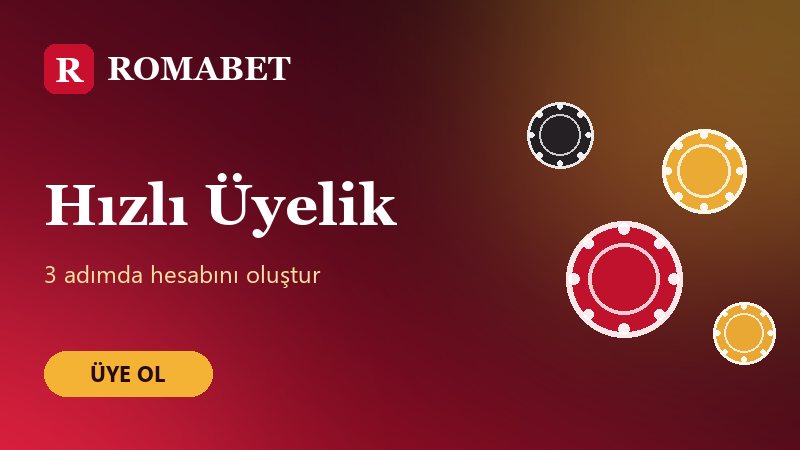 Romabet hızlı üyelik adımları görseli